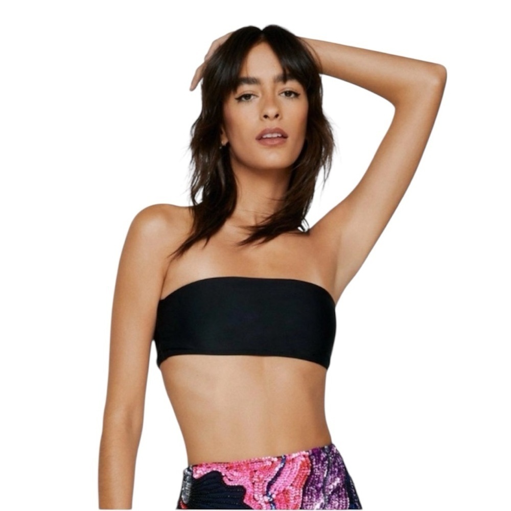 ❤️ NASTY GAL Black Tube Top Size Medium